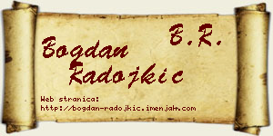 Bogdan Radojkić vizit kartica
